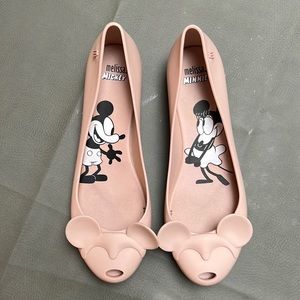 Melissa Ultragirl + Disney Mickey Peep Toe Flats ULTRA RARE